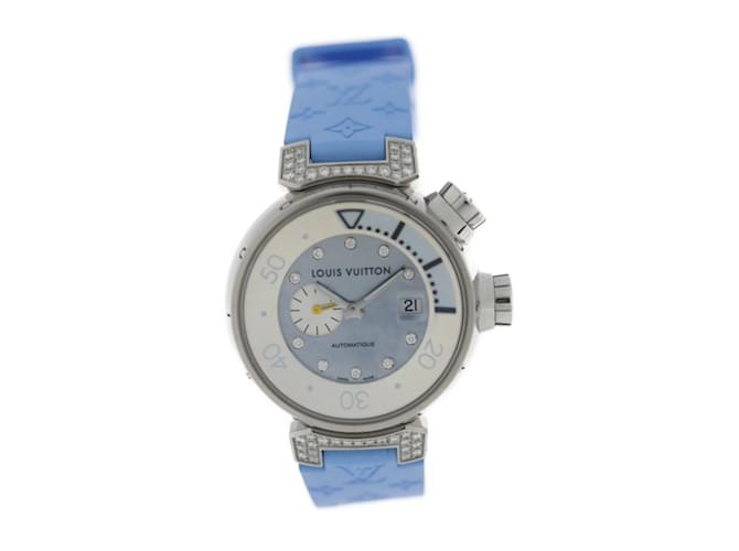 Louis Vuitton Tambour Automatic Watch Q1330 Blue Steel  ref.1516627