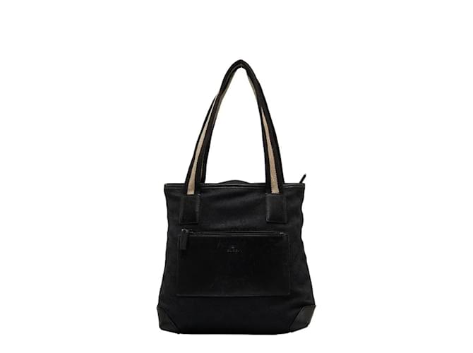 Sac fourre-tout en toile GG Gucci Noir  ref.1516824