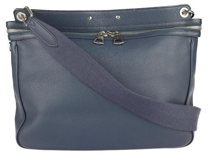 Louis Vuitton Armand Messenger Shoulder Bag Navy blue Leather  ref.1516858