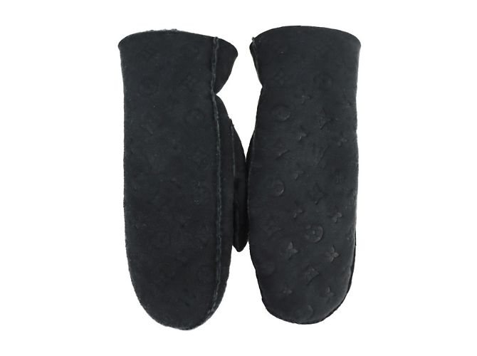 Luvas de carneiro shearling Muff Louis Vuitton Preto