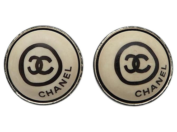 Orecchini rotondi Chanel Coco Beige