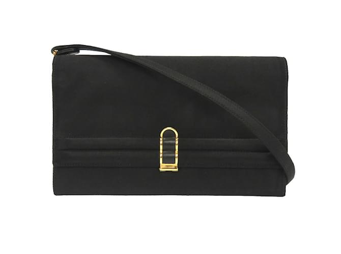 Hermès Hermes Cocktail Satin Shoulder Bag Black  ref.1516991