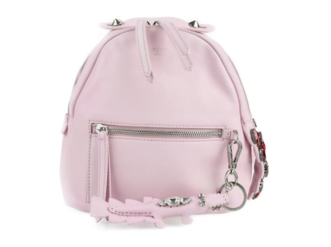 Fendi By The Way Mini Backpack Pink Leather  ref.1517013