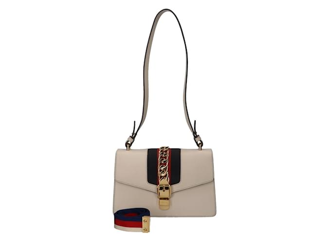 Gucci White Leather Shoulder Bag  ref.1517216