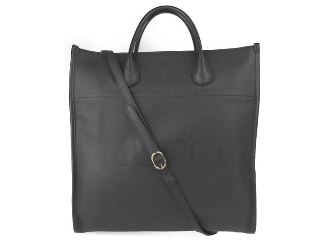 Gucci Logo Medium Tote Bag Schwarz