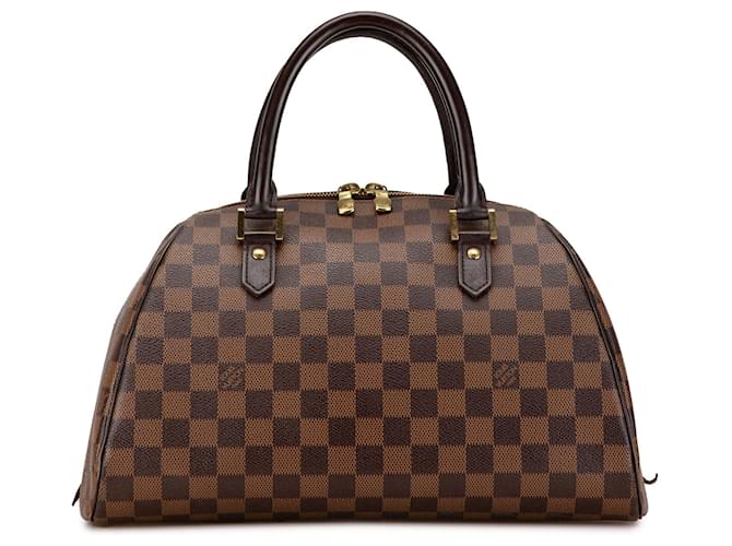 Borsa Louis Vuitton Damier Ebene Ribera MM marrone Pelle  ref.1517281