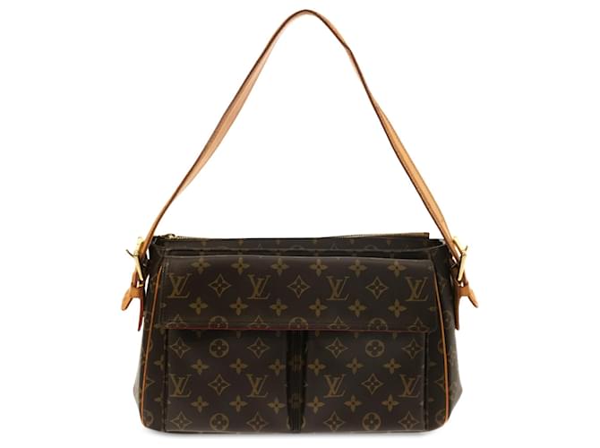 Bolsa de ombro Louis Vuitton Monogram Viva Cite GM marrom Couro  ref.1517350