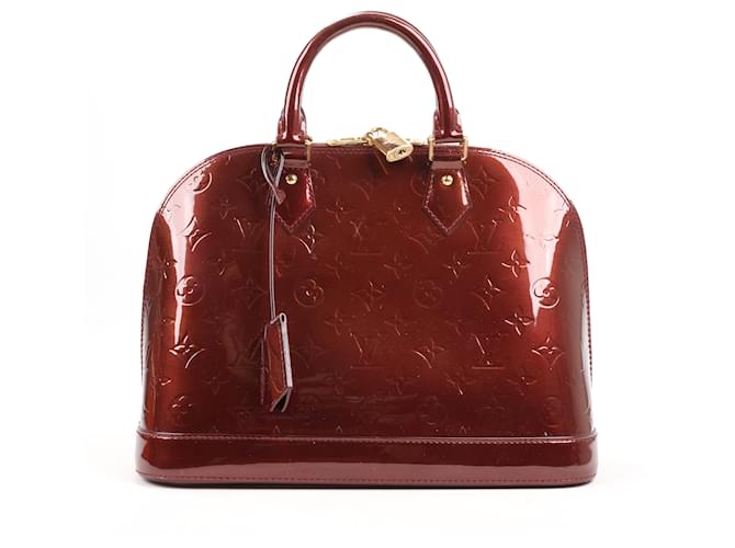 Louis Vuitton Vernis Alma PM Handtasche in Burgunder M91691 Bordeaux Leder  ref.1517399