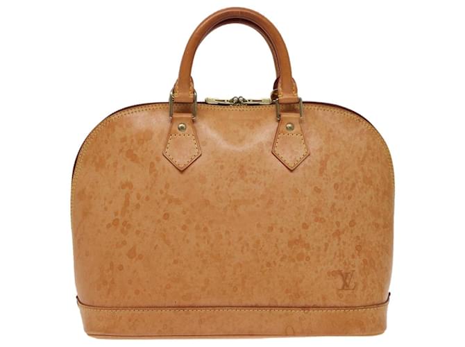 Louis Vuitton Alma Bege Couro  ref.1517415