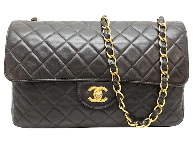 Chanel Timeless Black Leather  ref.1517490