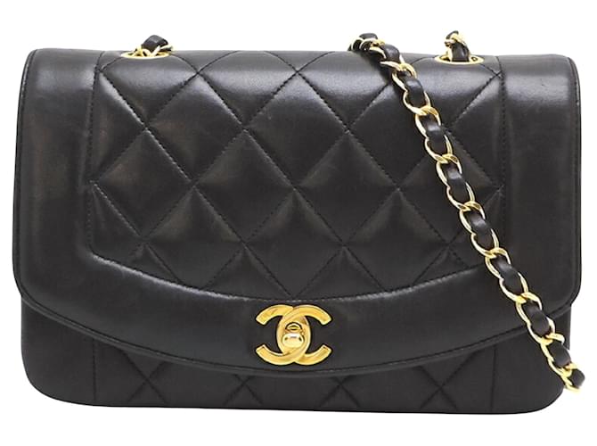 Chanel Diana Cuir Noir  ref.1517522