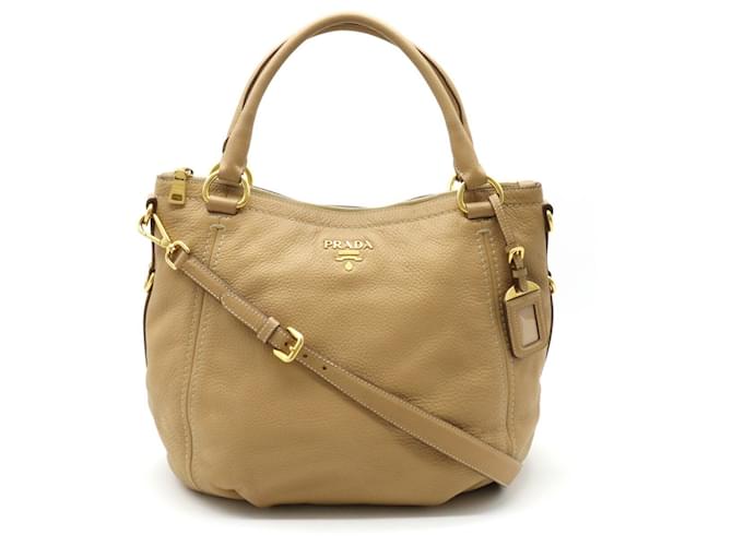 Prada Vitello Beige Cuero  ref.1517553