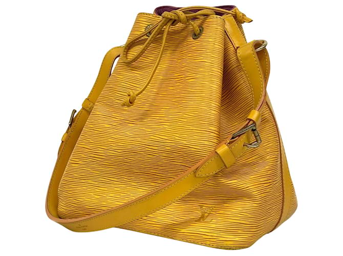 Noe Louis Vuitton Petit Noé Cuir Jaune  ref.1517605