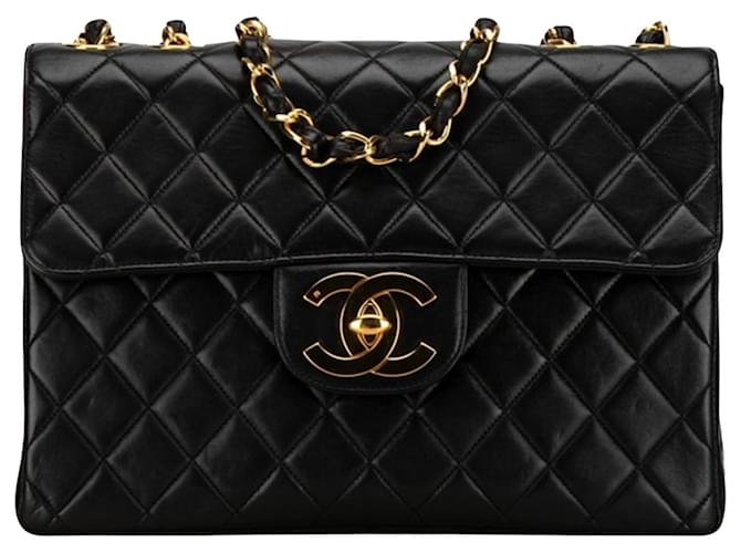 Chanel Timeless Black Leather  ref.1517614