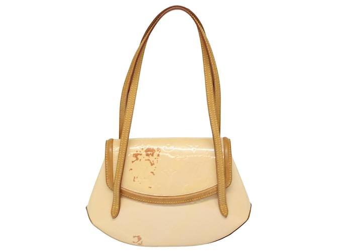 Louis Vuitton Biscayne Bay Cuir vernis Camel  ref.1517620