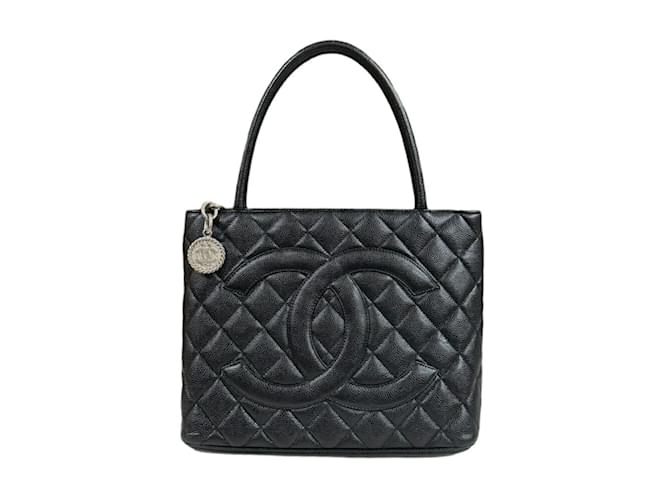 Chanel Caviar Leather Tote Bag Black  ref.1517651