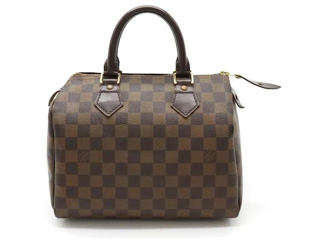 Louis Vuitton Speedy 25 Marrom Lona  ref.1517712