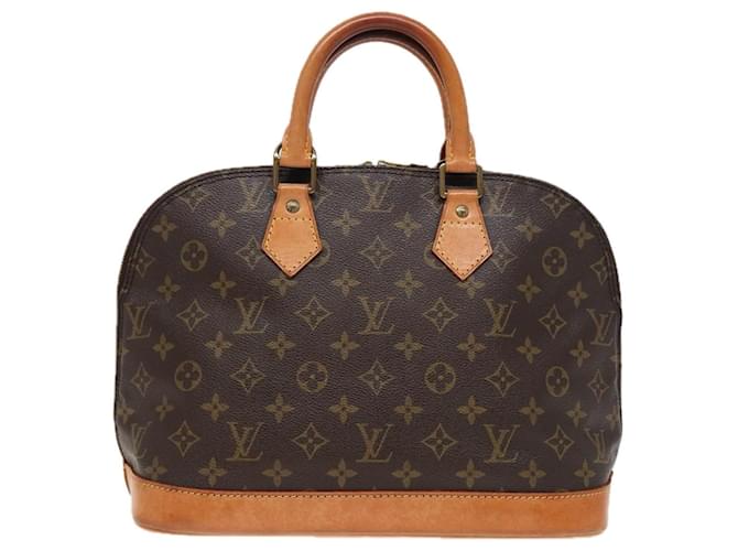 Louis Vuitton Alma Marrone Tela  ref.1517713