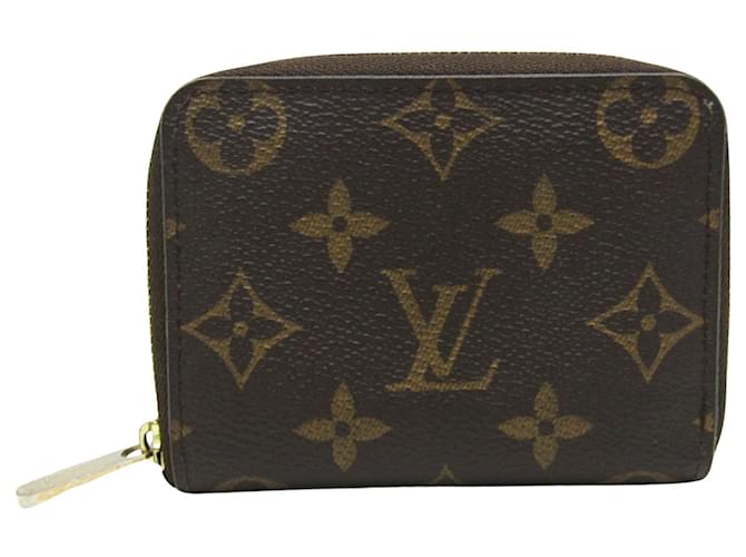 Louis Vuitton Zippy coin purse Brown Cloth  ref.1517737