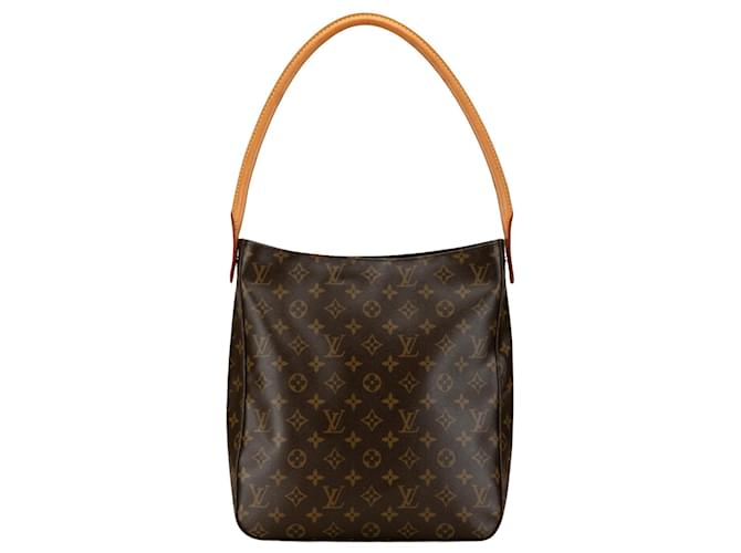 Louis Vuitton Looping GM Marrone Tela  ref.1517863