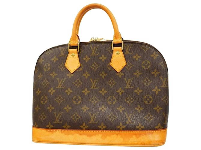 Louis Vuitton Alma Castaño Lienzo  ref.1517896