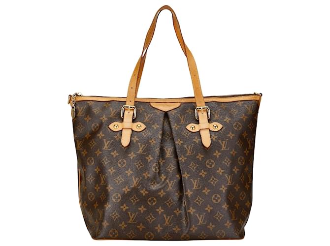 Louis Vuitton Palermo Marrone Tela  ref.1517903