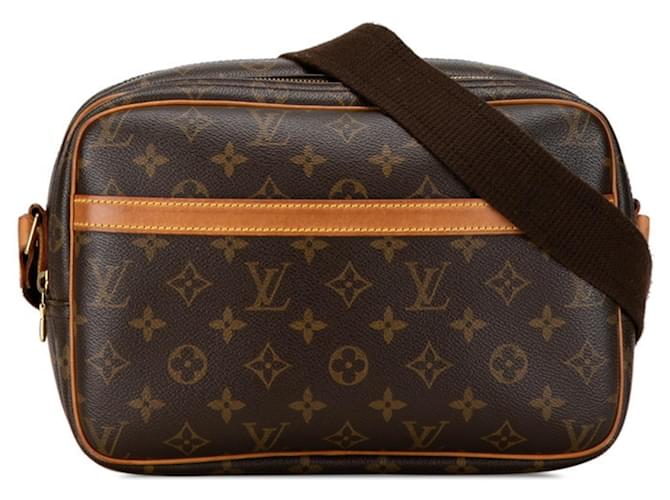 Reporter pm Louis Vuitton Marrom Lona  ref.1517908