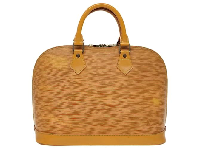 Louis Vuitton Alma Amarelo Couro  ref.1517912