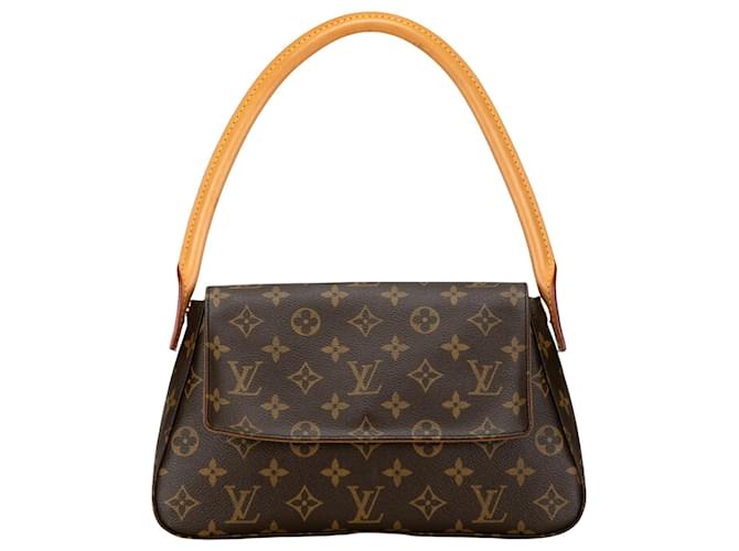 Louis Vuitton Mini looping Brown Cloth  ref.1517917