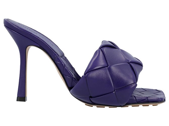 Mule violeta Bottega Veneta Lido Roxo