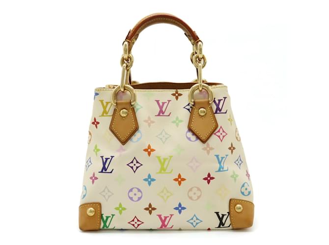 Sac à main tote Audra Monogram Multicolore Louis Vuitton Plastique Blanc  ref.1518155