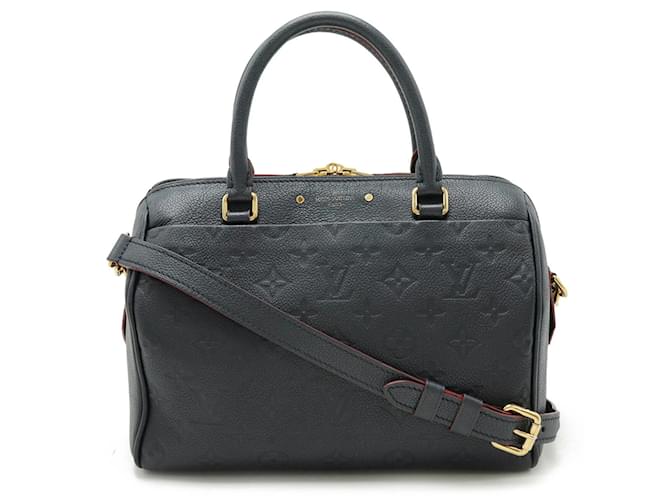 Louis Vuitton Monogram Empreinte Speedy Bandoulière 25 Handtasche Rot Leder Leinwand  ref.1518441