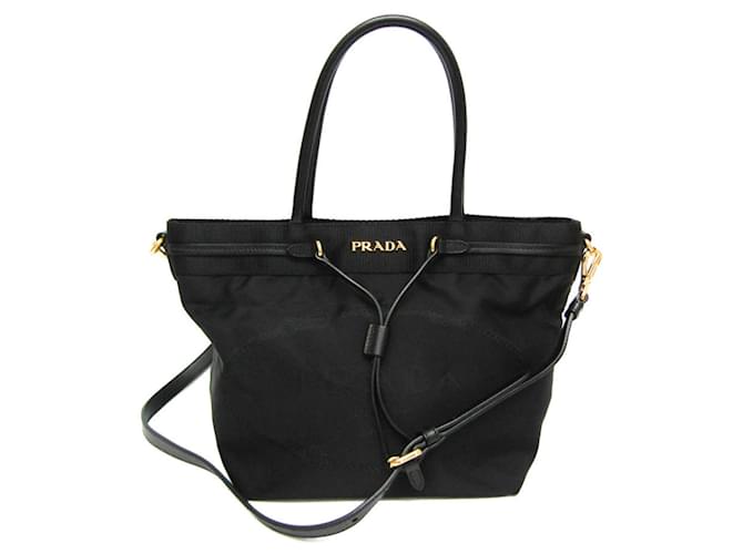 Tote Prada Tessuto Schwarz Synthetisch  ref.1518534