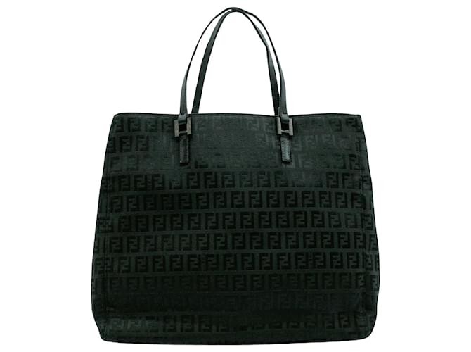 Fendi Zucchino Preto Lona  ref.1518551