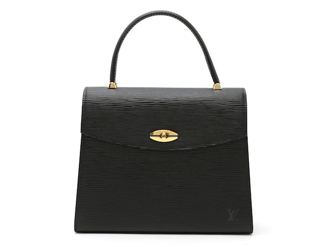 Louis Vuitton Epi Malesherbes Handbag Black Leather  ref.1518619