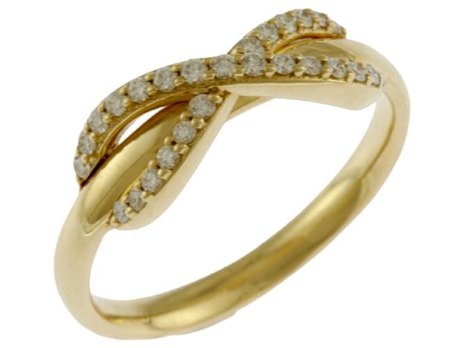 Tiffany & Co Tiffany Infinity Ring in 18K Gold with Diamond Golden Yellow gold  ref.1518830