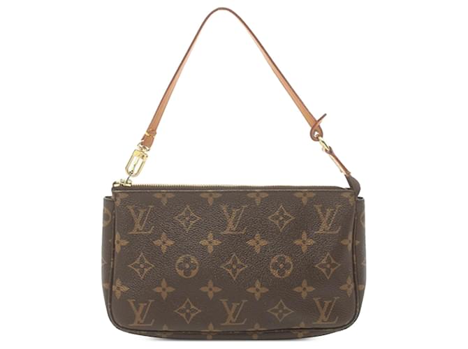 Pochette Accessoires Monogram Marron Louis Vuitton Toile  ref.1518846