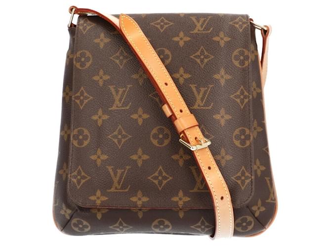 Louis Vuitton Musette Salsa Monogram Shoulder Bag Brown Patent leather  ref.1518947