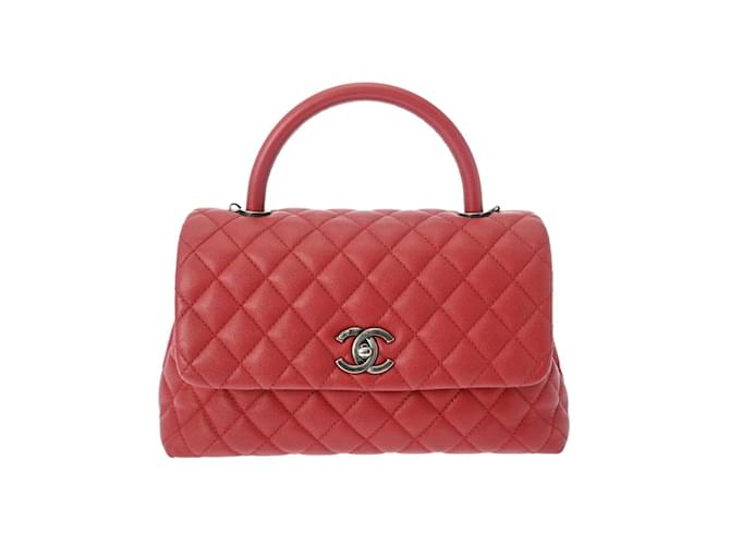 Sac à main Chanel Matelassé 29 en cuir caviar rouge  ref.1518993