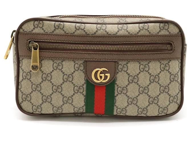 Gucci Ophidia GG Supreme Sling Bag Brown Beige Khaki Leather Plastic  ref.1519148