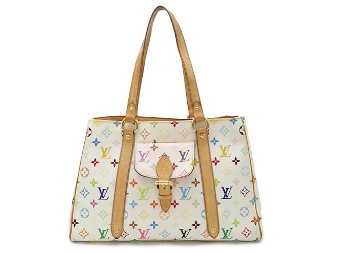 Louis Vuitton Monogram Multicolor Aurelia MM Tote Bag White Multiple colors Plastic  ref.1519154