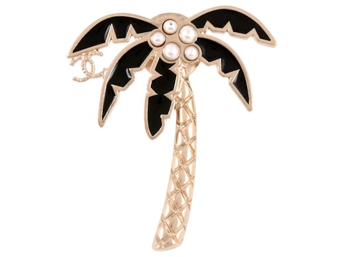 Broche épingle Palm Tree de Chanel Métal  ref.1519173