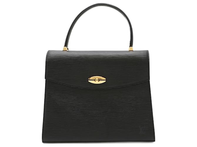 Bolsa Louis Vuitton Epi Malesherbes Preto Couro  ref.1519273