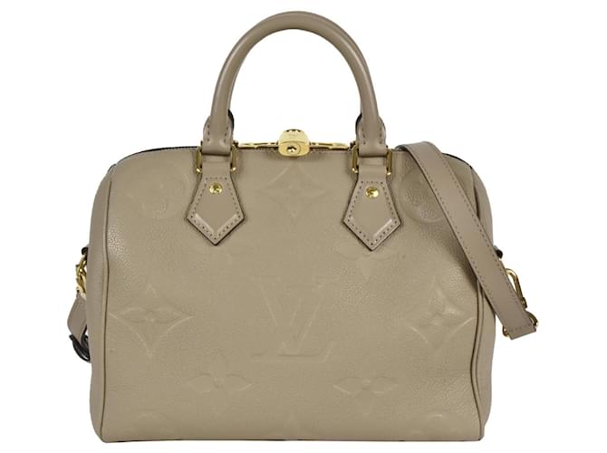 Louis Vuitton Speedy Bandouliere 25 Handbag Grey Cloth  ref.1519764