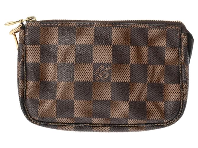 Louis Vuitton Damier Pochette Accessoires Brown Damier ebene Cloth  ref.1519779