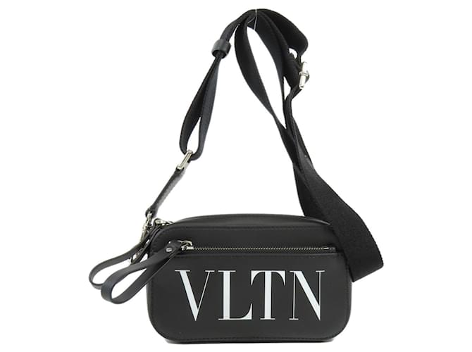 Sac à épaule en cuir noir Valentino  ref.1519902