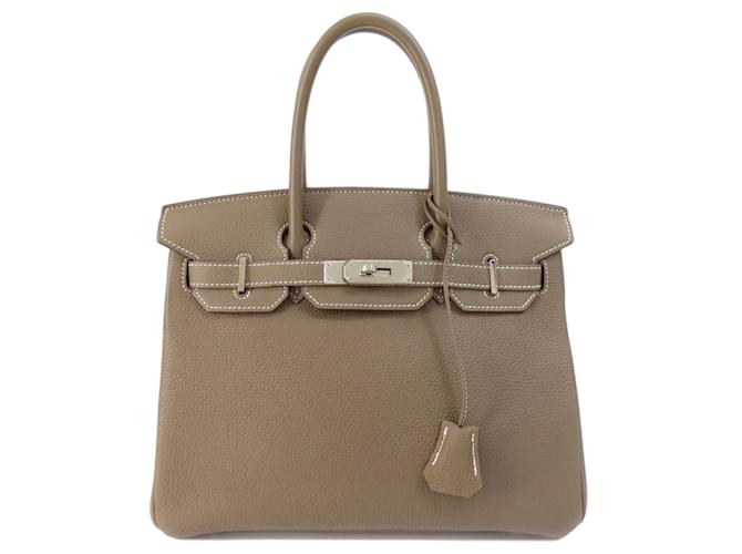 Hermès Hermes Birkin 30 Etoupe Handbag Taupe Leather  ref.1519922