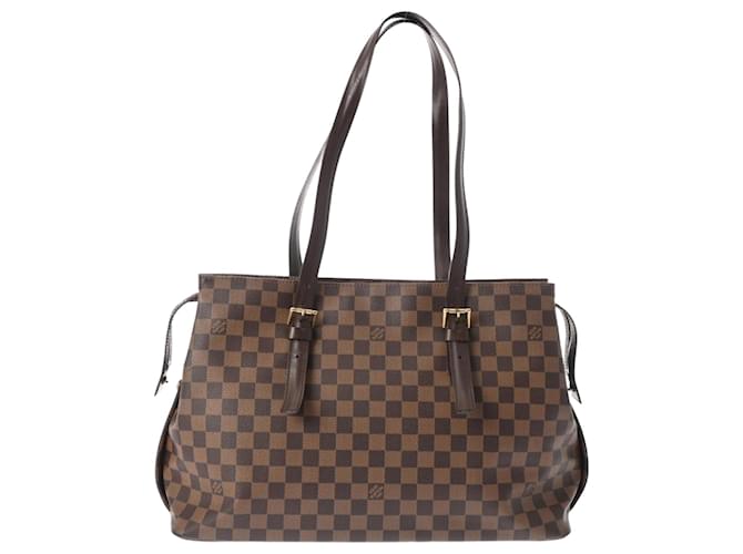 Sac fourre-tout Louis Vuitton Damier Chelsea marron Toile Damier ebène  ref.1520004