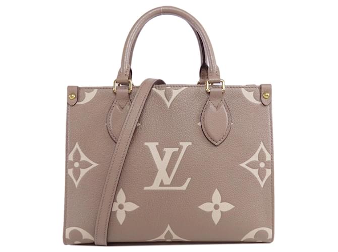 Louis Vuitton M45779 On the Go PM Handbag Brown Cloth ref.1520122 