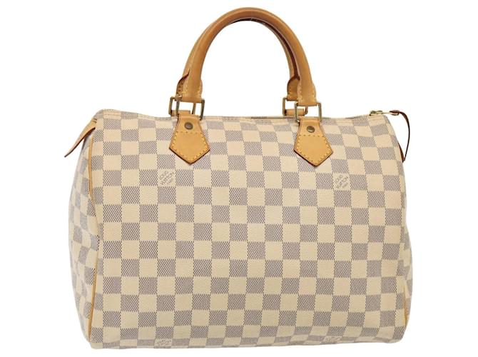 LOUIS VUITTON Borsa a Mano Speedy 30 Damier Azur N41533 LV Auth 81708  ref.1520373